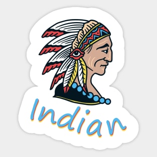 Apache indian Sticker